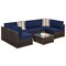 Best Choice Products 7-Piece Outdoor Modular Patio Conversation Furniture, Wicker Sectional Set